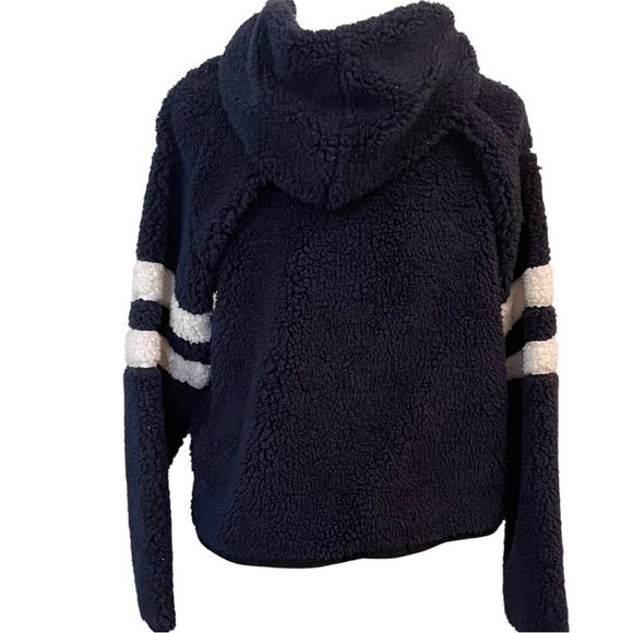 NWT NFL Teen Apparel New England Patriots Sherpa Zip Up Hooded Jacket - Picture 5 of 7